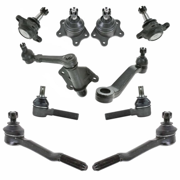 TRQ Front Steering and Suspension Kit Tie Rods Ball Joints Idler Arm Pitman Arm Fits 1989-1991 Toyota 4Runner from 4/01/89 production date 4WD 1989-1995 Toyota Pickup 4WD