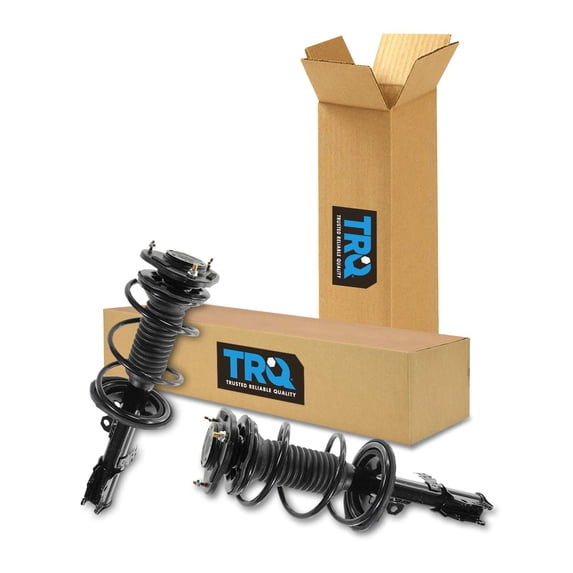 TRQ Front Strut & Coil Spring Assembly Set Driver & Passenger Sides Fits Select 03-08 Toyota Corolla