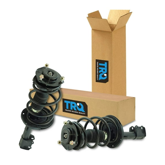 TRQ Front Strut & Coil Spring Assembly Set Driver & Passenger Sides Fits Select 08-10 Toyota Highlander