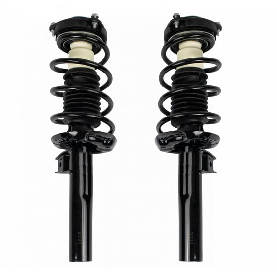 TRQ Front Strut & Coil Spring Assembly Set Driver & Passenger Sides Fits Select 09-17 Volkswagen Tiguan 17-18 Tiguan Limited