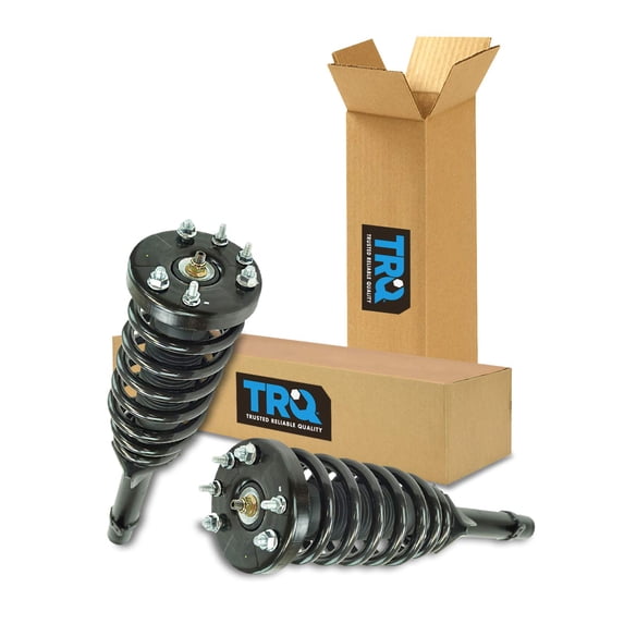 TRQ Front Strut & Coil Spring Assembly Set Driver & Passenger Sides Fits Select 10-11 Honda Accord Crosstour 12 Crosstour