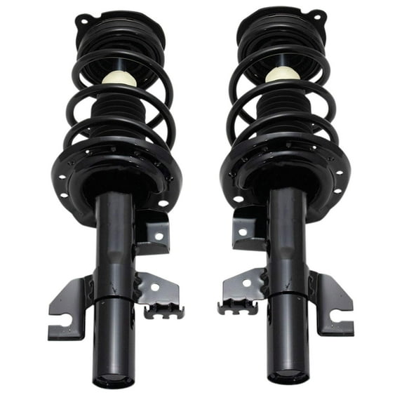 TRQ Front Strut & Coil Spring Assembly Set Driver & Passenger Sides Fits Select 13-16 Dodge Dart