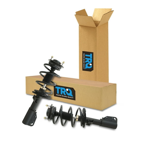TRQ Front Strut & Coil Spring Assembly Set Driver & Passenger Sides Fits Select 13-17 Buick Enclave Chevrolet Traverse 13-16 GMC Acadia 17 Acadia Limited