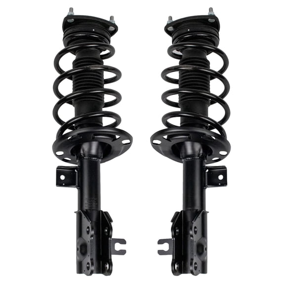 TRQ Front Strut & Coil Spring Assembly Set Driver & Passenger Sides Fits Select 14-17 Mazda 6