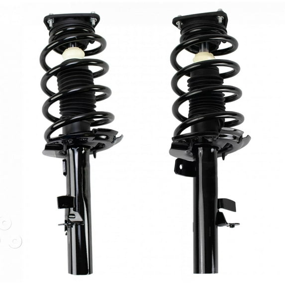 TRQ Front Strut & Coil Spring Assembly Set Driver & Passenger Sides Fits Select 14-22 Ford Transit Connect