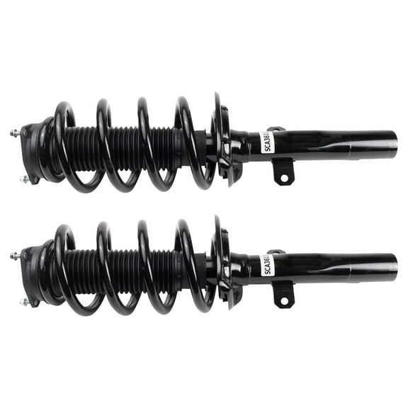 TRQ Front Strut & Coil Spring Assembly Set Driver & Passenger Sides Fits Select 15-20 Ford Transit-150 Transit-250 Transit-350