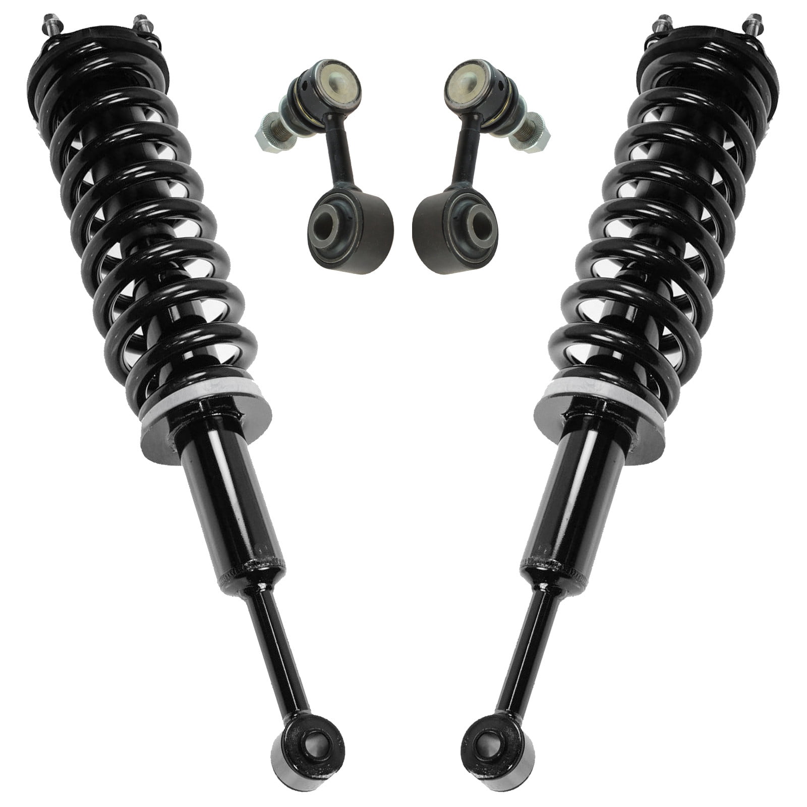Stay Assembly Complete TRQ Front Suspension Kit Complete Strut & Coil Spring Assembly Sway Bar ...