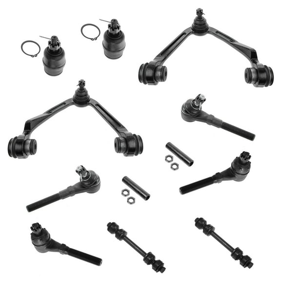 TRQ Front Suspension Kit Set of 12 for Expedition F150 F250 LD Lincoln Navigator PSA56204 Fits select: 1997-2003 FORD F150, 1997-2002 FORD EXPEDITION