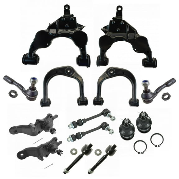 TRQ Front Suspension Kit Sway Bar Control Arm Ball Joint Tie Rod 14p for Sequoia PSA30938 Fits select: 2001-2002 TOYOTA SEQUOIA
