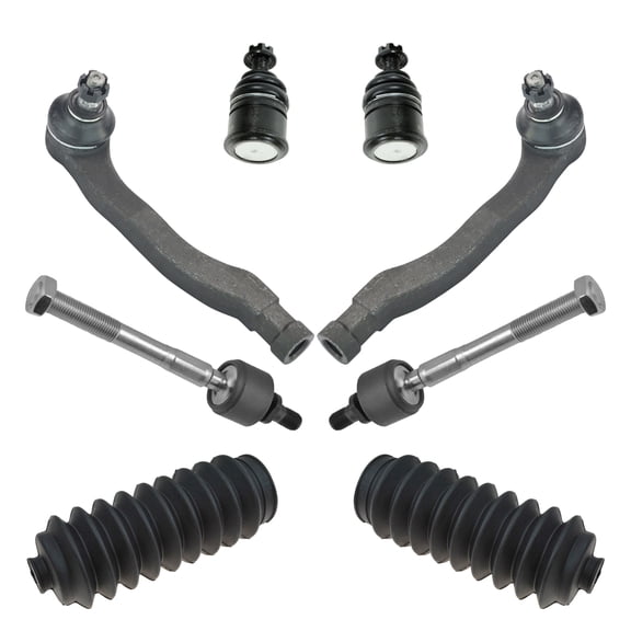 TRQ Front Tie Rod End Bellows Lower Ball Joints SteeringSet 8pc for Integra PSA59405 Fits select: 1990-1993 ACURA INTEGRA