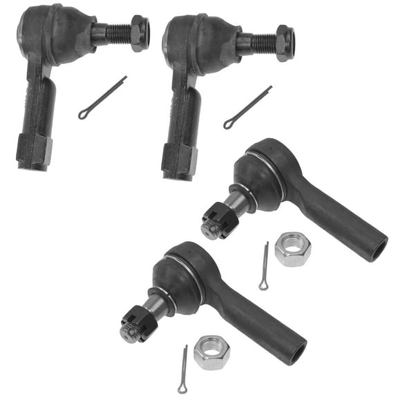 TRQ Front Tie Rod Set Fits Select 1998-2004 Nissan Frontier 2000-2004 Xterra
