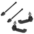 thumbnail image 1 of TRQ Front Tie Rod Set Fits Select 2002-2004 Jeep Liberty, 1 of 5