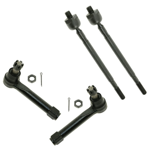 TRQ Front Tie Rod Set Fits Select 2004-2009 Nissan Quest
