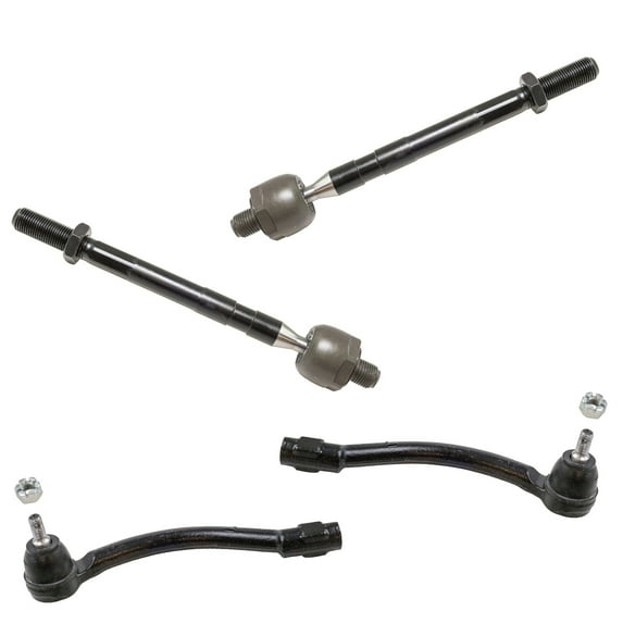 TRQ Front Tie Rod Set Fits Select 2011-2016 Hyundai Elantra 2013-2014 Elantra Coupe 2013-2017 Elantra GT 2012-2017 Veloster