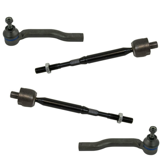 TRQ Front Tie Rod Set Fits Select 2012-2019 Nissan Versa 2014-2019 Versa Note