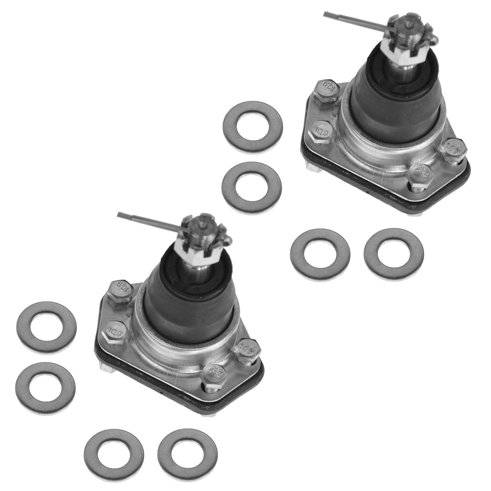 TRQ Front Upper Ball Joint Pair for 2WD for Buick Cadillac Chevy GMC Isuzu Olds PSA63266