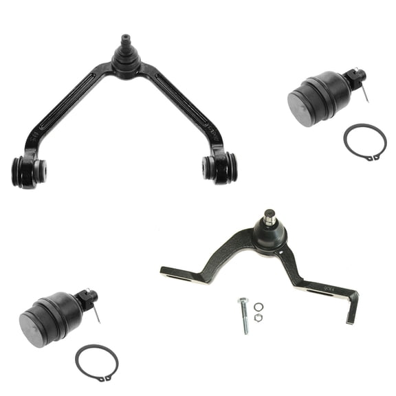 TRQ Front Upper Control Arm Upper Lower Ball Joint 4pc Kit for Explorer Ranger PSA56088