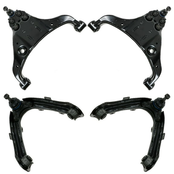 TRQ Front Upper Lower Control Arm Ball Joint Suspension Set 4pc for Colorado 2WD PSA65891