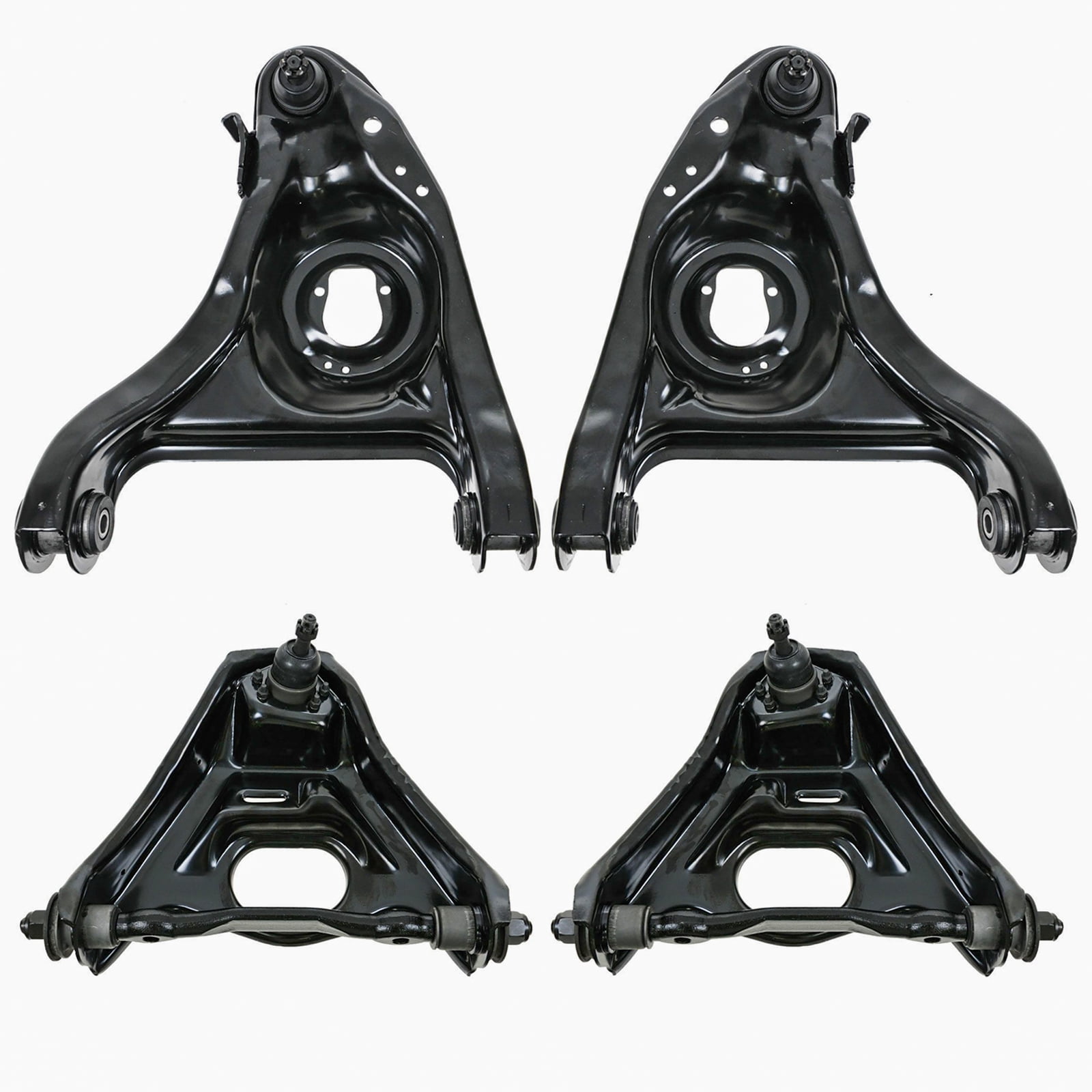 TRQ Front Upper & Lower Control Arms w/ Ball Joints 4 Piece Set for Chevy Buick PSA85148