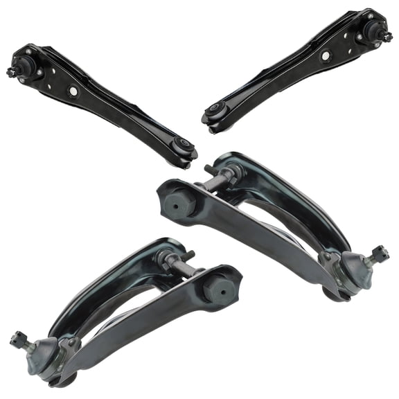 TRQ Front Upper & Lower Control Arms with Ball Joints for Ford Mercury New PSA66829