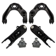 TRQ Front Upper and Lower Driver and Passenger Side Control Arm and Ball Joint Set 6 Piece Fits 1986-1994 Nissan D21 Rear Wheel Drive 1995-1997 Pickup Rear Wheel Drive