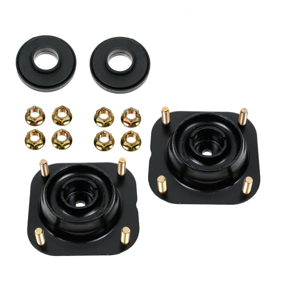 TRQ Front Upper Strut Mount Kit Fits Select 1991-1996 Ford Escort 1990-1994 Mazda 323 1992-1995 MX-3 Protege Mercury Tracer