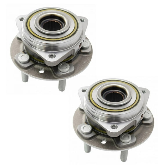 TRQ Front Wheel Bearing & Hub Assembly LH RH Kit Pair Set of 2 for Jeep Wrangler BHA34726 Fits select: 2018 JEEP WRANGLER UNLIMITED