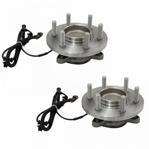 TRQ Front Wheel Bearing & Hub Assembly Pair Set LH & RH Sides for Ford F-150 New BHA52170 Fits select: 2015-2017 FORD F150