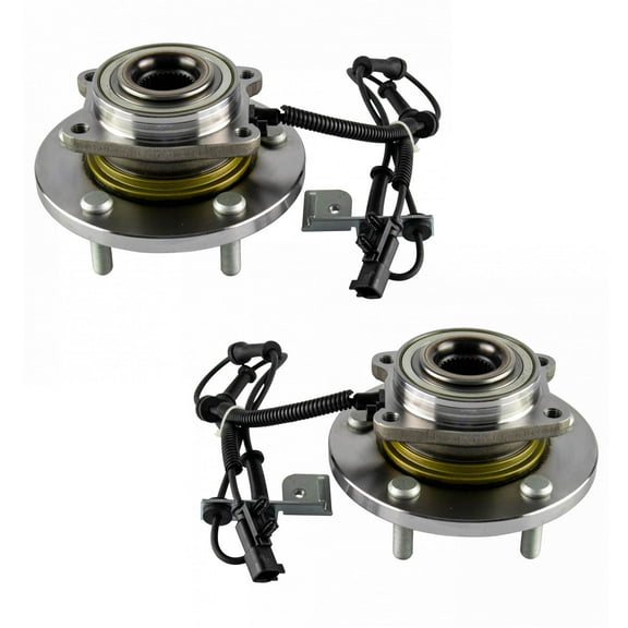 TRQ Front Wheel Bearing & Hub Assembly Pair Set for Town & Country Grand Caravan BHA65674 Fits select: 2012-2018 DODGE GRAND CARAVAN, 2012-2016 CHRYSLER TOWN & COUNTRY