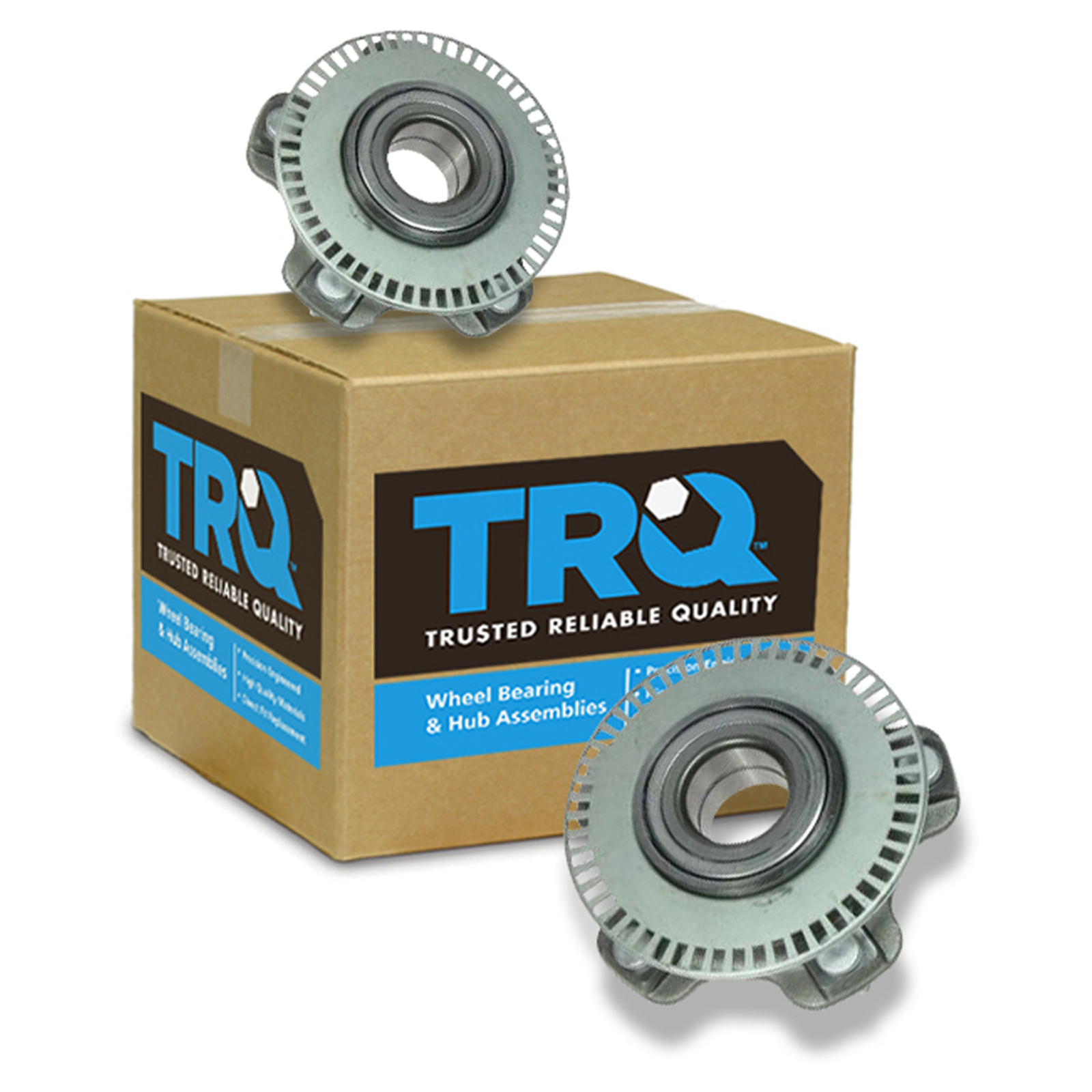 TRQ Front Wheel Bearing Assembly ＆ Auto-Locking Hub Actuator Set for Ford F150