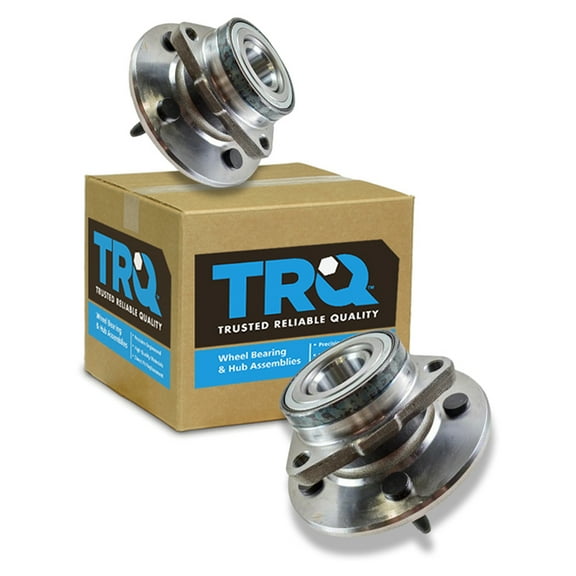 TRQ Front Wheel Bearing & Hub Assembly Pair Set for 97-00 Ford Pickup Truck F150 BHA53379