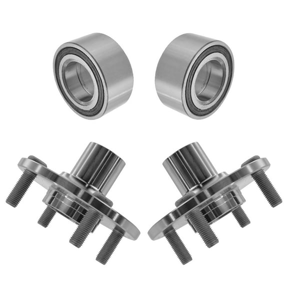 TRQ Front Wheel Bearing and Hub Pair Kit Set for Toyota Scion Echo xA xB BHA53197