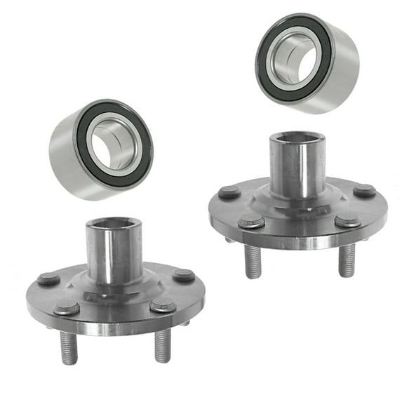 TRQ Front Wheel Hub & Bearing Kit LH RH Pair for 01-05 Rav4 SUV BHA65727