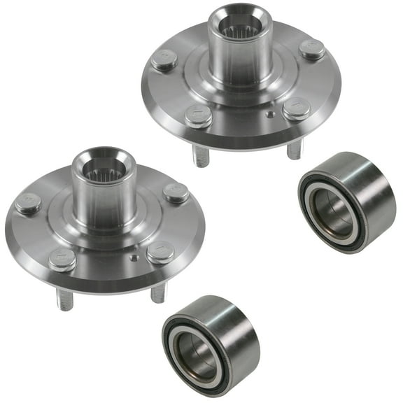 TRQ Front Wheel Hub Bearing Kit LH RH Pair for Honda CRV Prelude BHA53252 Fits select: 1997-2001 HONDA CR-V