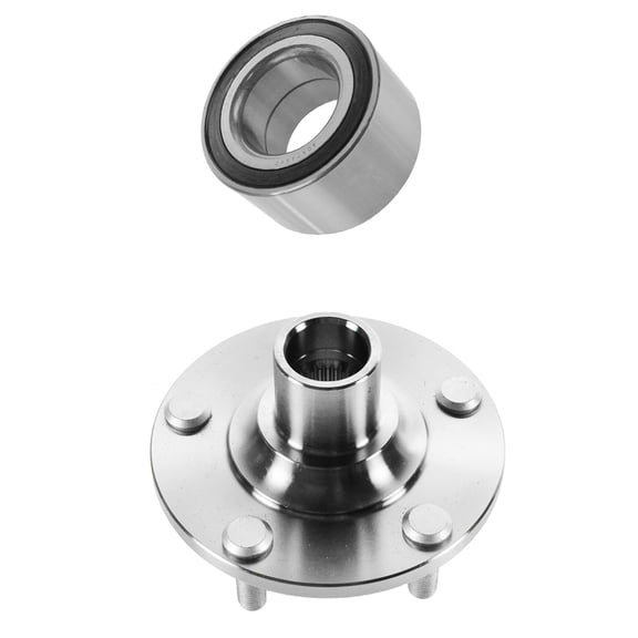 TRQ Front Wheel Hub & Bearing Kit LH or RH Side Compatible with 01-03 Protege Fits select: 2001-2003 MAZDA PROTEGE