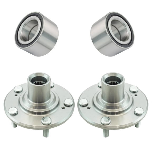 TRQ Front Wheel Hub & Bearing LH & RH Kit Set for 06-11 Civic New BHA65743 Fits select: 2006-2009 HONDA CIVIC LX, 2010-2011 HONDA CIVIC VP