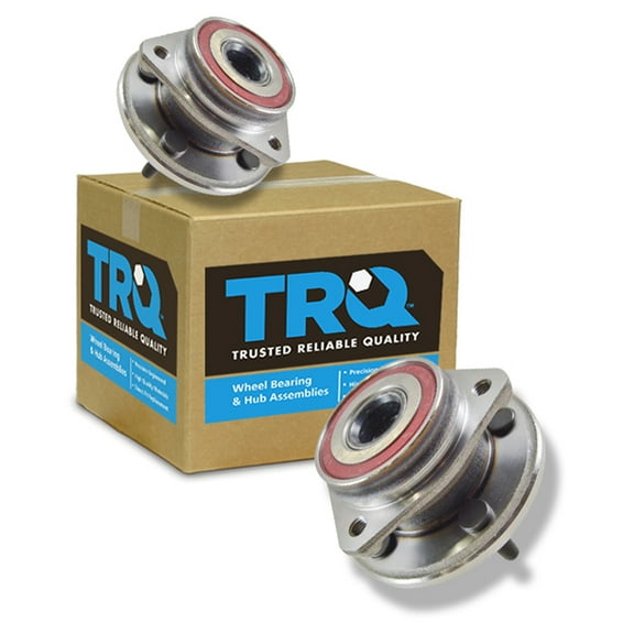 TRQ Front Wheel Hub & Bearing Pair 5 Lug for Cherokee Wrangler w/ Cast Rotors BHA53313 Fits select: 1997-2006 JEEP WRANGLER / TJ, 1999-2001 JEEP CHEROKEE