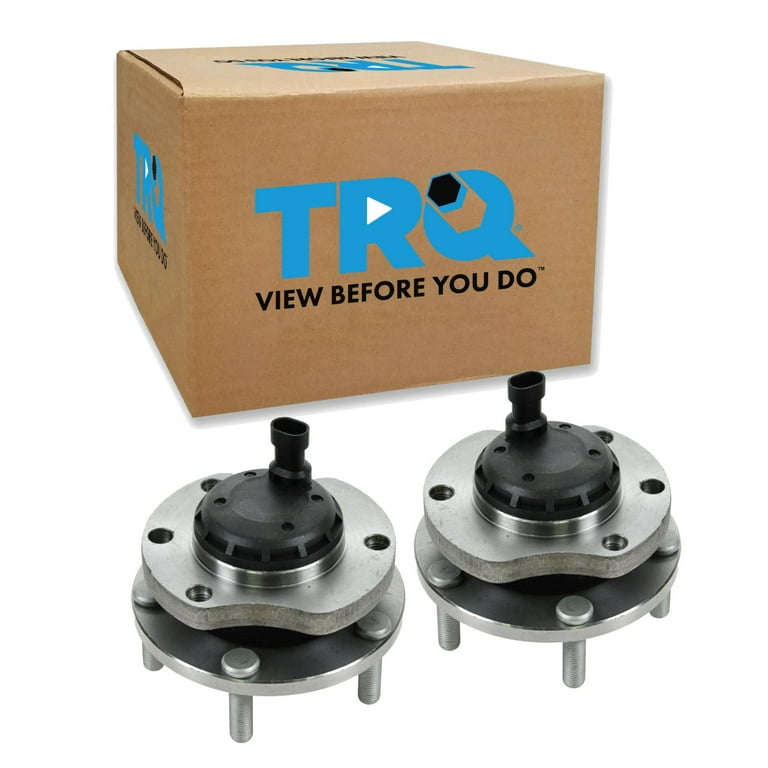TRQ Front Wheel Hub & Bearing Pair Set for 04-06 Pontiac GTO w