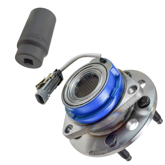 TRQ Front Wheel Hub & Bearing w/ 34mm Socket for Chevy Buick Cadillac Pontiac BHA84976
