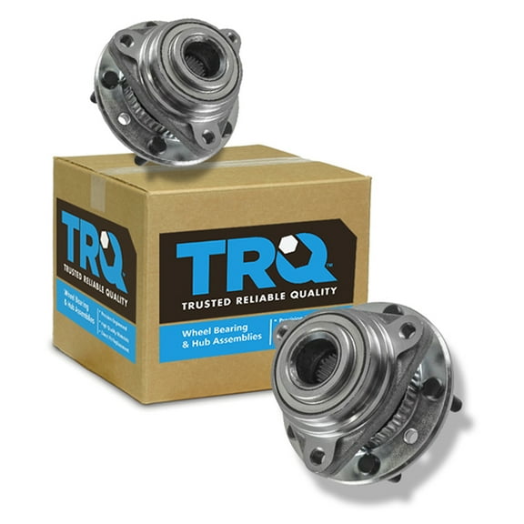 TRQ Front Wheel Hubs & Bearings Pair Set of 2 NEW for Chevy GMC Olds 4WD 4x4 BHA53311 Fits select: 1994-1997 CHEVROLET S TRUCK, 1991-1997 CHEVROLET BLAZER
