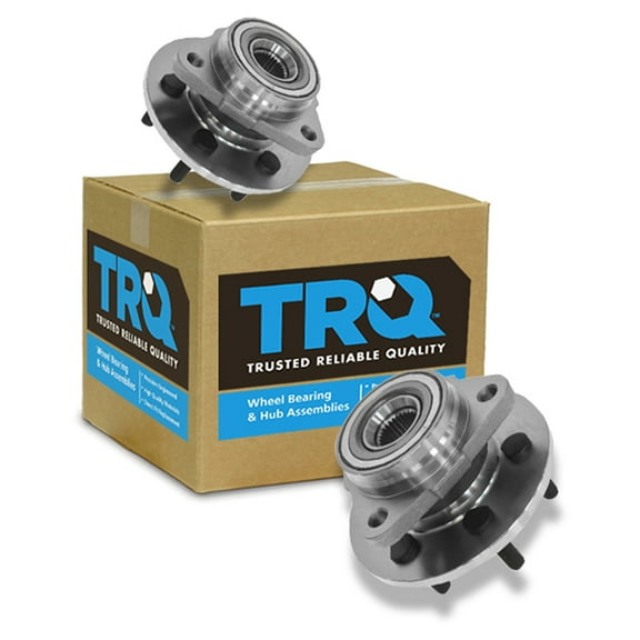 TRQ Front Wheel Hubs & Bearings Pair Set of 2 NEW for Dakota Durango 4WD 4x4 BHA48302