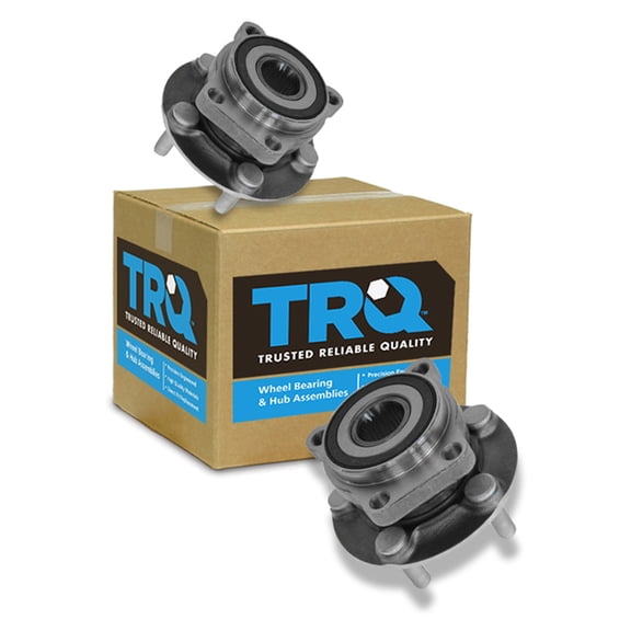 TRQ Front Left and Right Wheel Bearing and Hub Assembly 2 Piece Set Fits 2005-2014 Subaru Outback 2009-2014 Forester 2005-2014 Legacy 2013-2014 XV Crosstrek