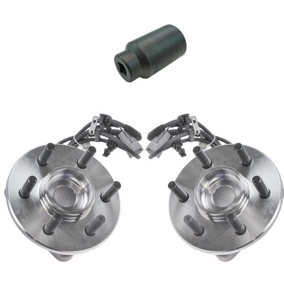 TRQ Front Wheel Hubs & Bearings Pair w/ 32mm Socket for Dakota Durango 4WD 4x4 BHA86529 Fits select: 1997-2004 DODGE DAKOTA, 1998-2003 DODGE DURANGO
