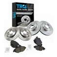thumbnail image 1 of TRQ Front and Rear Brake Pad & Rotor Kit Brake Pads Brake Rotor Ceramic Fits Select 2002-2004 Jaguar X-Type, 1 of 5