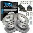 thumbnail image 1 of TRQ Front and Rear Brake Pad & Rotor Kit Brake Pads Brake Rotor Ceramic Fits Select 2004-2009 Kia Spectra 2005-2009 Spectra5, 1 of 5