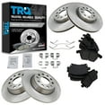 thumbnail image 1 of TRQ Front and Rear Brake Pad & Rotor Kit Brake Pads Brake Rotor Ceramic Fits Select 2009-2010 Audi A3 A3 Quattro 2009-2016 Volkswagen CC Eos Passat, 1 of 5