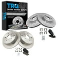 thumbnail image 1 of TRQ Front and Rear Brake Pad & Rotor Kit Brake Pads Brake Rotor Ceramic Fits Select 2015-2019 Subaru WRX, 1 of 5