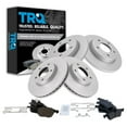 thumbnail image 1 of TRQ Front and Rear Brake Pad & Rotor Kit Brake Pads Brake Rotor Ceramic Premium G-Coated Fits Select 2006-2013 Mazda 3, 1 of 6