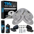 thumbnail image 1 of TRQ Front and Rear Brake Pad & Rotor Kit Brake Pads Brake Rotor Ceramic Premium G-Coated Fits Select 2011-2014 Ford Edge 2011-2015 Lincoln MKX, 1 of 6