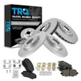 thumbnail image 1 of TRQ Front and Rear Brake Pad & Rotor Kit Brake Pads Brake Rotor Ceramic Premium G-Coated Fits Select 2015-2017 Chrysler 200, 1 of 6